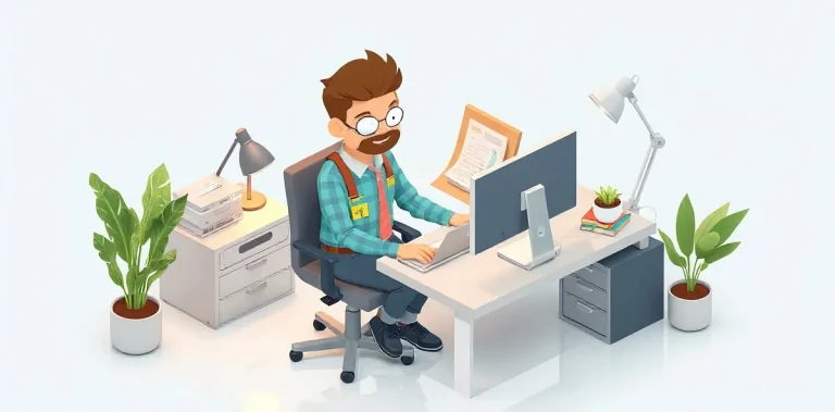 Hero illustration for the article “Artificial Intelligence in Everyday Life: How to Use AI to Boost Productivity”