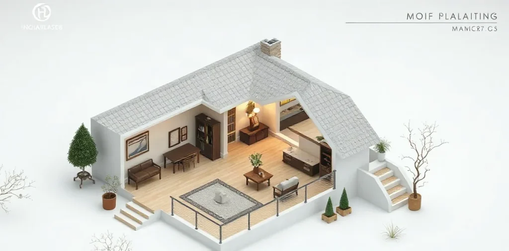 Illustration for the article “Key Smart Home Technologies for Security and Comfort”